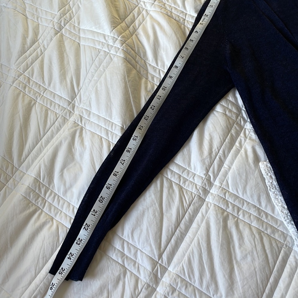 Halogen Side Slit Cardigan - Blue - Picture 14 of 16